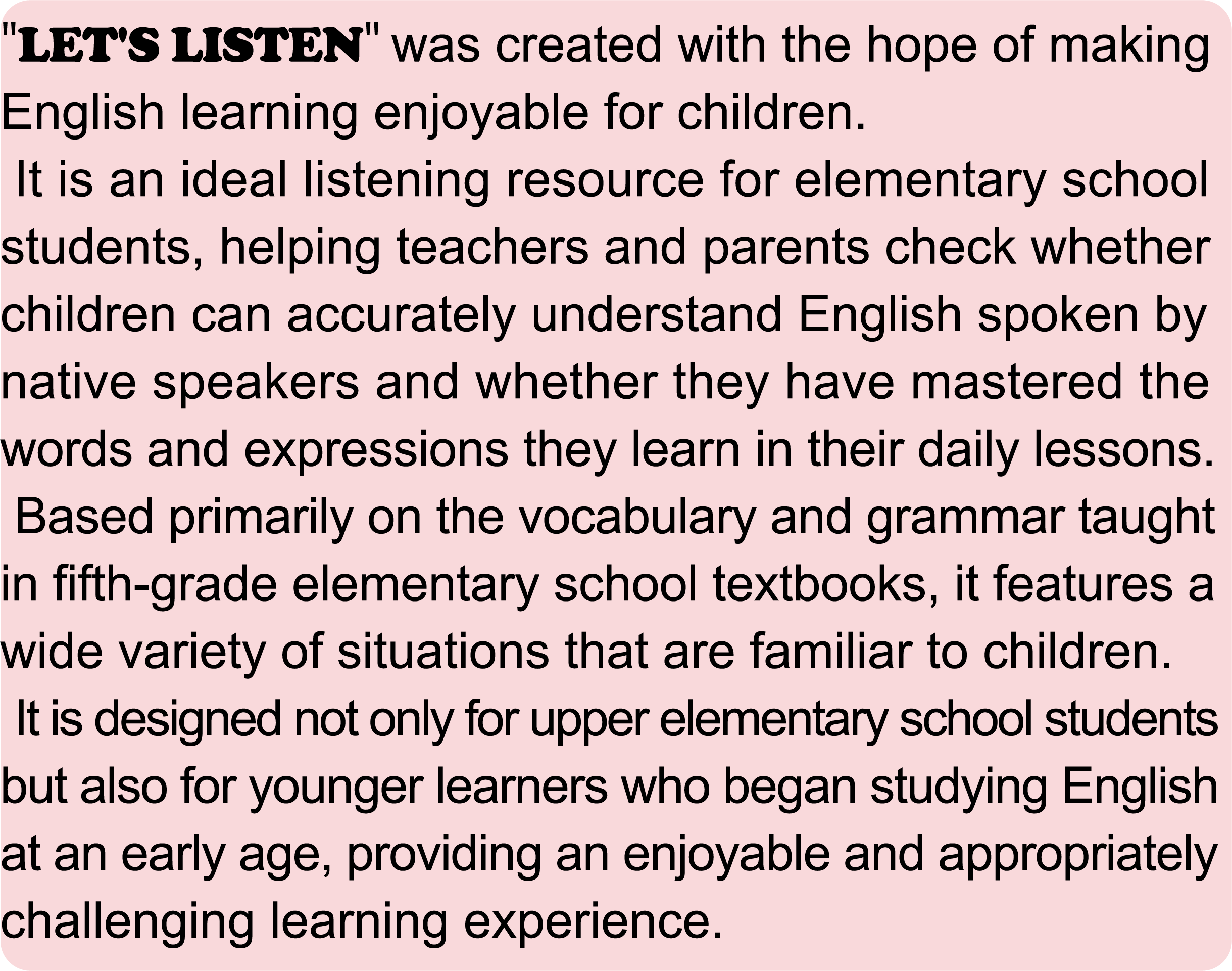 LET'S LISTEN Introduction